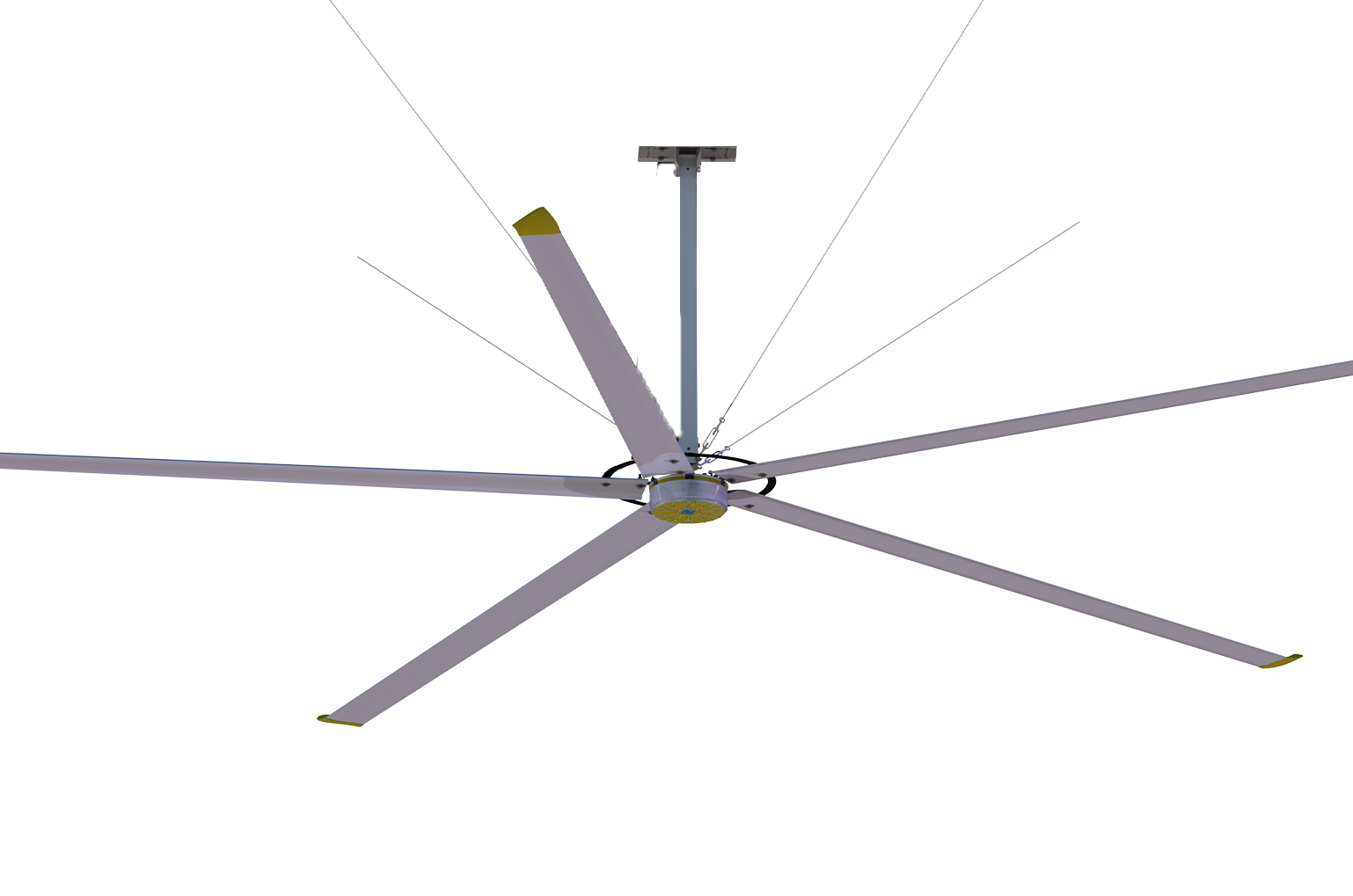 5扇叶风清永磁大型工业大吊扇
